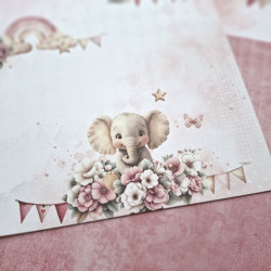 Craft o' Clock Baby Girl Universe Paper COLLECTION Set 20x20cm 24fg
