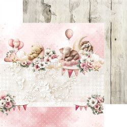 Craft o' Clock Baby Girl Universe Paper COLLECTION Set 20x20cm 24fg