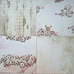 Craft o' Clock Baby Girl Universe Paper Collection Set 15x15cm 24fg