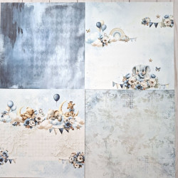 Craft o' Clock Baby Boy Universe Paper Collection Set 30x30cm 6fg