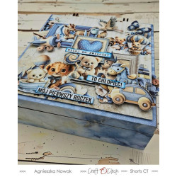 Craft o' Clock Baby Boy Universe BASIC PAPER Set 20x20cm 24fg