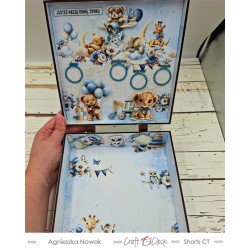 Craft o' Clock Baby Boy Universe BASIC PAPER Set 20x20cm 24fg