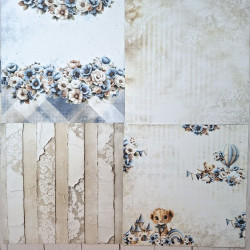 Craft o' Clock Baby Boy Universe Paper Collection Set 15x15cm 24fg