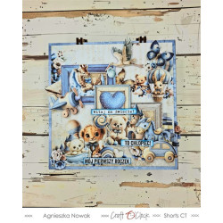Craft o' Clock Baby Boy Universe Paper Collection Set 15x15cm 24fg