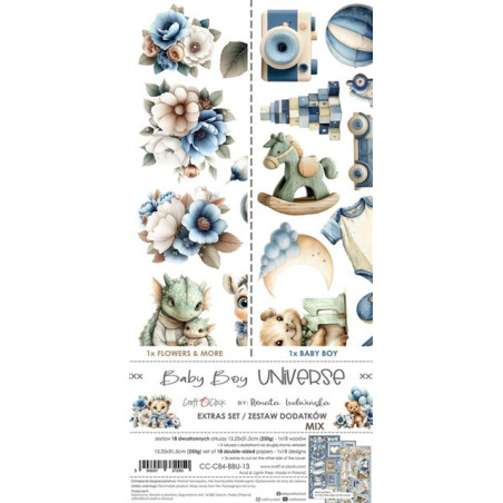 Craft o' Clock Baby Boy Universe Extras to Cut MIX 15,75x30,5cm