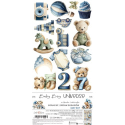 Craft o' Clock Baby Boy Universe Extras to Cut MIX 15,75x30,5cm