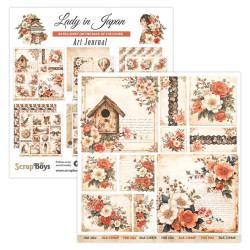 ScrapBoys Lady in Japan Art Journal 30x30cm