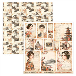 ScrapBoys Lady in Japan Art Journal 30x30cm