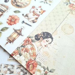 ScrapBoys Lady in Japan Paper Pad 30x30cm