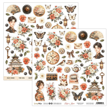 ScrapBoys Lady in Japan 07 FOGLIO 30x30cm