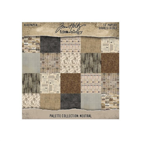 Idea-ology Tim Holtz Palette Collection NEUTRAL 20x20cm