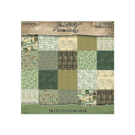 Idea-ology Tim Holtz Palette Collection GREEN 20x20cm