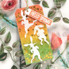 Stampers Anonymous Mixed Media Bunny Hop Tim Holtz Clear Stamp and Stencil