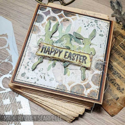 Stampers Anonymous Mixed Media Bunny Hop Tim Holtz Clear Stamp and Stencil