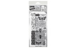 Stampers Anonymous Mixed Media 11 Tim Holtz Clear Stamp and Stencil