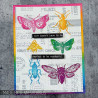 Stampers Anonymous Mixed Media 11 Tim Holtz Clear Stamp and Stencil