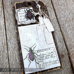 Stampers Anonymous Mixed Media 11 Tim Holtz Clear Stamp and Stencil