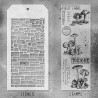 Stampers Anonymous Mixed Media 12 Tim Holtz Clear Stamp and Stencil