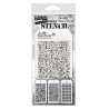 Stamper Anonymous Tim Holtz Layering Mini Stencil Set 14 3pezzi