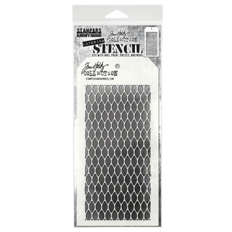 STAMPERS ANONYMOUS Tim Holtz Mesh Layering Stenci