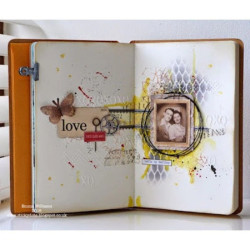 STAMPERS ANONYMOUS Tim Holtz Mesh Layering Stenci