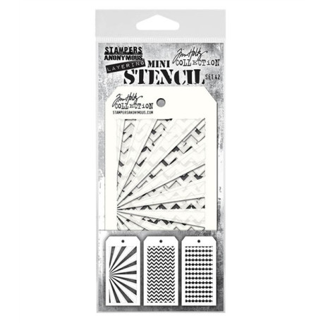 Tim Holtz Mini Layered Stencil Set 42