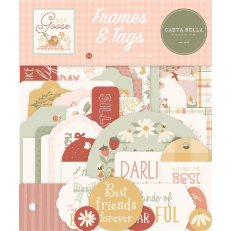 Carta Bella Little Silly Goose Frames & Tags 33pz