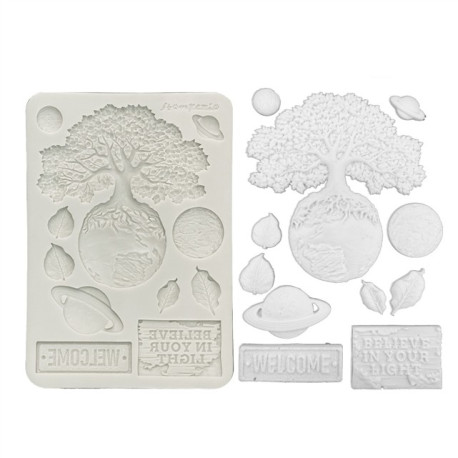 Stamperia A New Beginning Silicon Mould A5 Planets