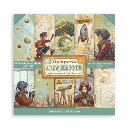 Stamperia A New Beginning Paper Pack 20x20cm