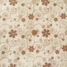 Pannolenci Stampato Fiori Beige e Marrone