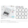 Mama Elephant NAME TAG SET Clear Stamp + CUTS