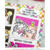 Mama Elephant HAPPY TOGETHER SAYINGS Clear Stamp