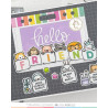 Mama Elephant NAME TAG SET Clear Stamp + CUTS