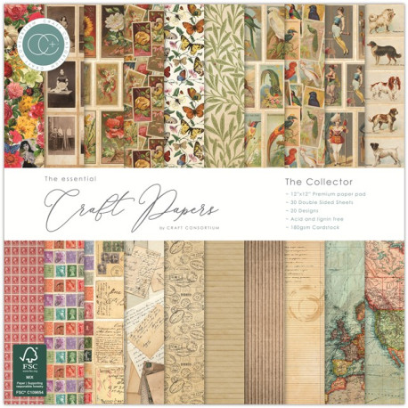 Craft Consortium Premium Paper Pad The Collector 15x15cm