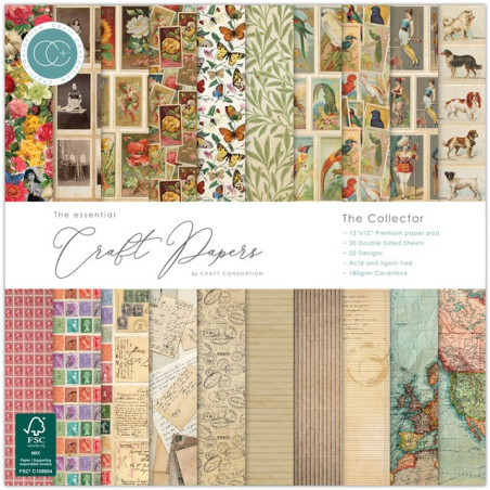 Craft Consortium Premium Paper Pad The Collector 30x30cm