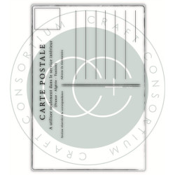 Craft Consortium The Collector Friends Clear Stamps Postcard
