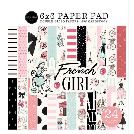Carta Bella French Girl Paper Pad 15x15cm