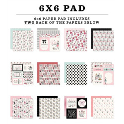 Carta Bella French Girl Paper Pad 15x15cm