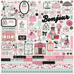 Carta Bella French Girl Paper Pad 30x30cm