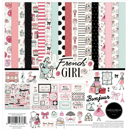 Carta Bella French Girl Paper Pad 30x30cm