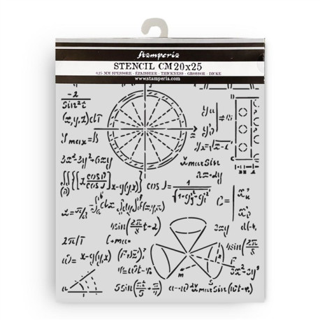 Stamperia A New Beginning Thick Stencil Formulas 20x25cm