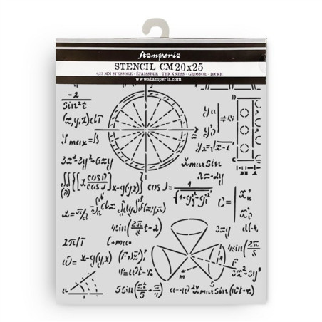 Stamperia A New Beginning Thick Stencil Formulas 20x25cm
