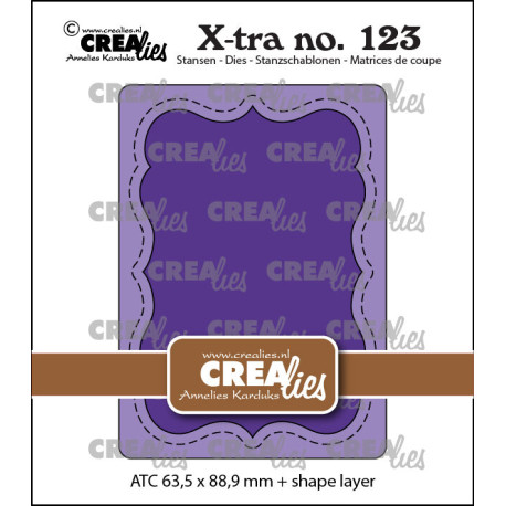 Crealies X-tra Dies No. 123 ATC Shape B