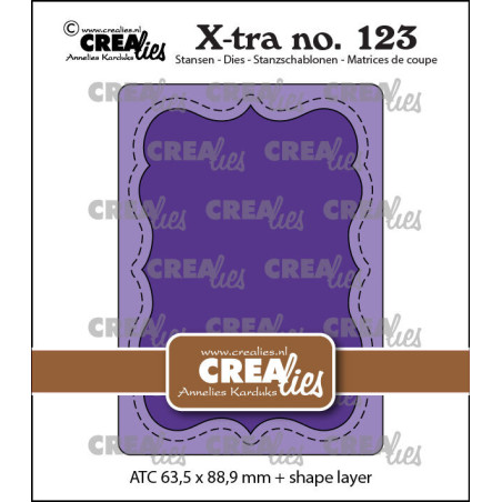 Crealies X-tra Dies No. 123 ATC Shape B