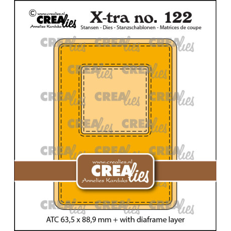 Crealies X-tra Dies No. 122 ATC Slide Frame