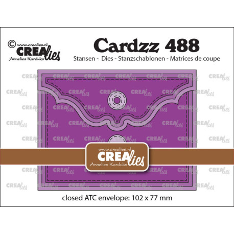 Crealies Cardzz Dies ATC Envelope Horizontal