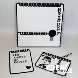Crealies X-tra Dies no. 121 ATC Notebook Vertical
