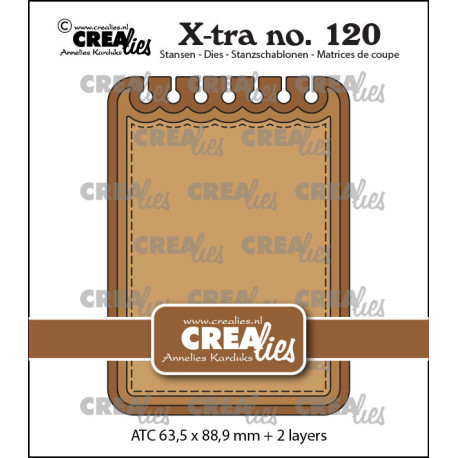 Crealies X-tra Dies no. 120 ATC Notebook Horizontal