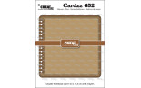 Crealies Cardzz Dies no. 632 Double Card Notebook 13,5 x 13,5 cm with Rounded Corners