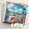 Crealies Cardzz Dies no. 632 Double Card Notebook 13,5 x 13,5 cm with Rounded Corners